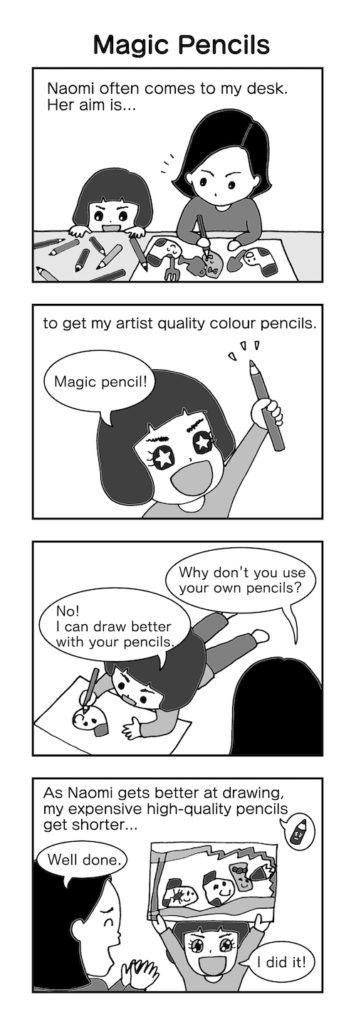 Lockdown Cartoon #22: Magic Pencils - NorikoArt