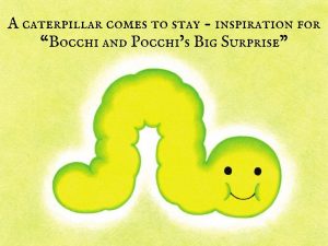 Read more about the article A caterpillar comes to stay – inspiration for “Bocchi and Pocchi’s Big Surprise”