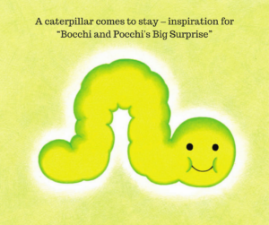 Read more about the article A caterpillar comes to stay – inspiration for “Bocchi and Pocchi’s Big Surprise”