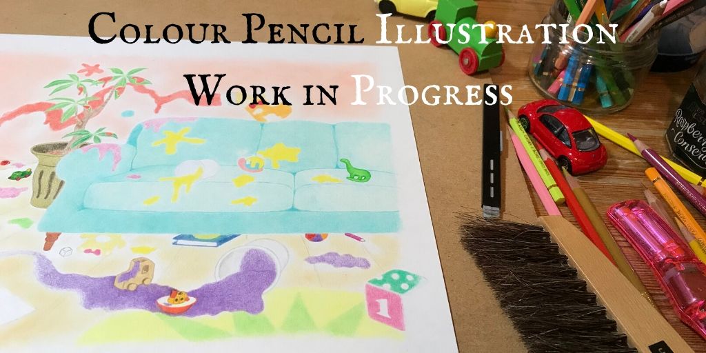Read more about the article Coloured Pencil Illustration Work in Progress