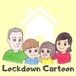 Artist and children’s author Noriko Matsubara documents her family's experience during COVID-19 lockdown with relatable cartoons.