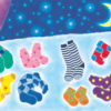 Children’s book illustration from Bocchi and Pocchi-A Tale of Two Socks written and illustrated by Noriko Matsubara